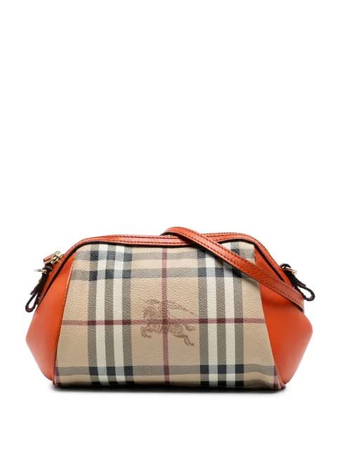 2000-2017 Haymarket Check Coated Canvas crossbody bag by BURBERRY 