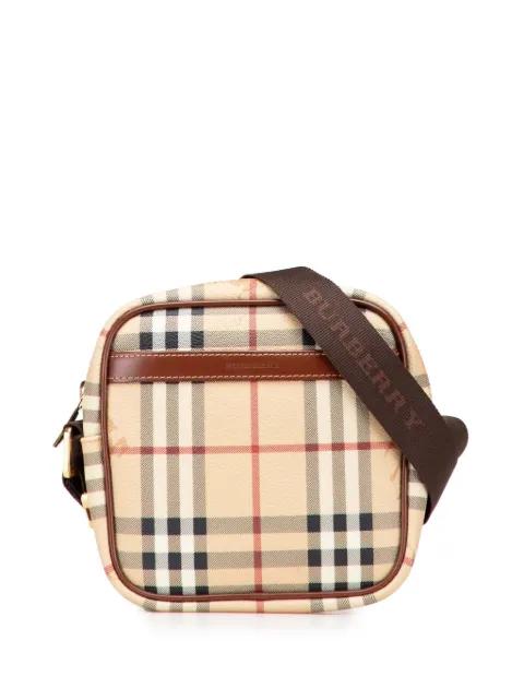 2000-2017 Haymarket Check Coated Canvas crossbody bag by BURBERRY 