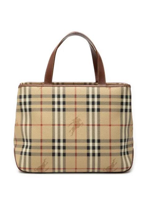 2000-2017 Haymarket Check Coated Canvas tote bag by BURBERRY 