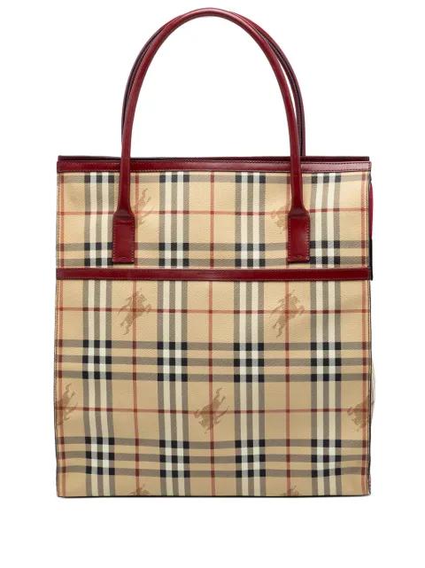2000-2017 Haymarket Check Coated Canvas tote bag by BURBERRY 