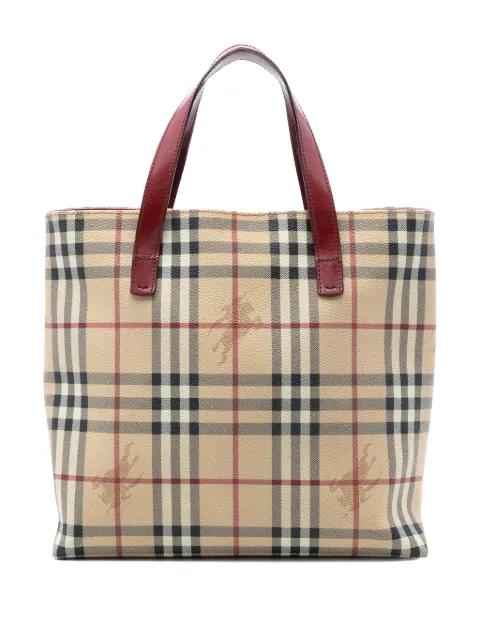 2000-2017 Haymarket Check Coated Canvas tote bag by BURBERRY 
