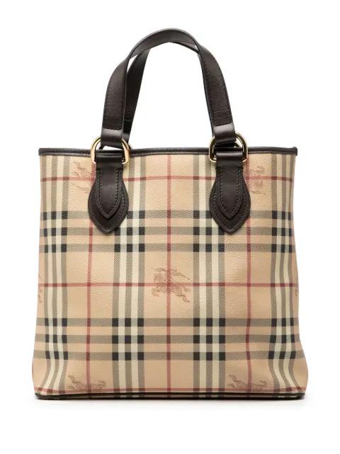 2000-2017 Haymarket Check Coated Canvas tote bag by BURBERRY 