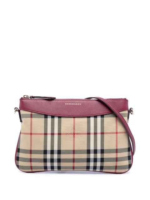 2000-2017 Haymarket Check Nylon Peyton crossbody bag by BURBERRY 