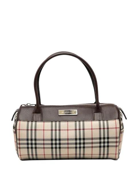 2000-2017 House Check Canvas Barrel handbag by BURBERRY 