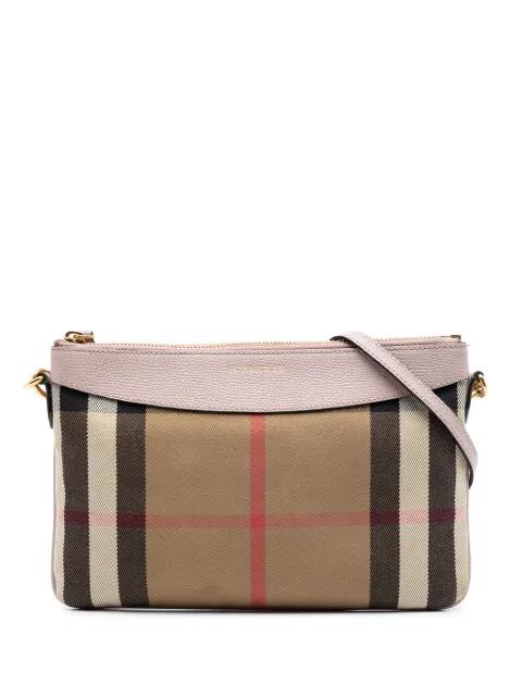 2000-2017 House Check Canvas Derby Peyton crossbody bag by BURBERRY 