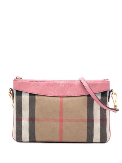 2000-2017 House Check Canvas Derby Peyton crossbody bag by BURBERRY 