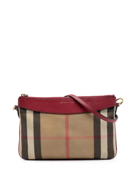 2000-2017 House Check Canvas Derby Peyton crossbody bag by BURBERRY 
