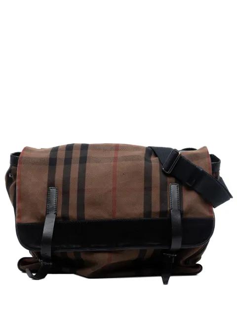 2000-2017 House Check Canvas Flap crossbody bag by BURBERRY 