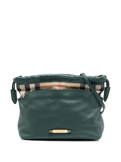 2000-2017 House Check Canvas and Calfskin Little Crush crossbody bag by BURBERRY 