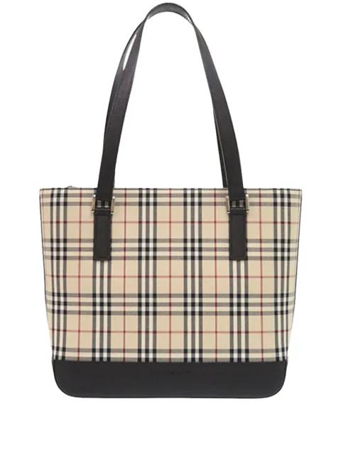 2000-2017 House Check Canvas tote bag by BURBERRY 