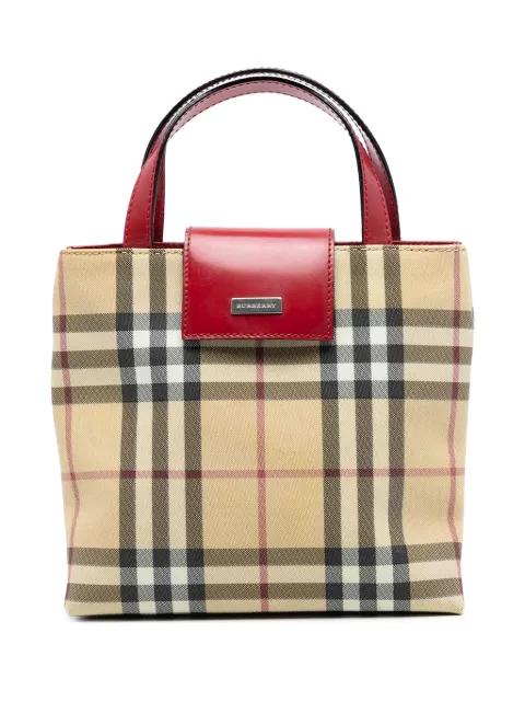 2000-2017 House Check Coated Canvas handbag by BURBERRY 
