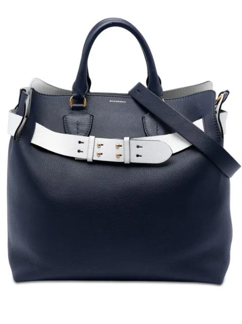 2000-2017 Large Bicolor Leather Belt Bag satchel by BURBERRY 