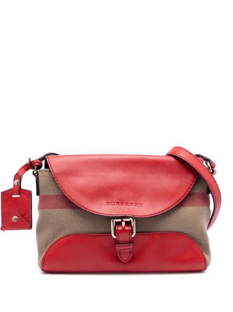 2000-2017 Leather and House Check Canvas Henham crossbody bag by BURBERRY 