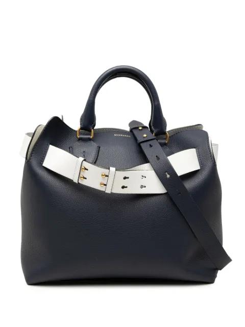 2000-2017 Medium Bicolor Leather Marais Belt Bag satchel by BURBERRY 