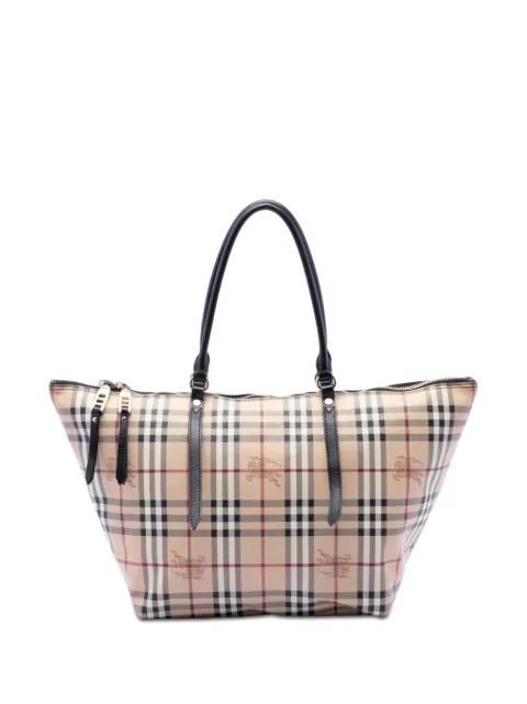 2000-2017 Medium Haymarket Check Coated Canvas Salisbury tote bag by BURBERRY 