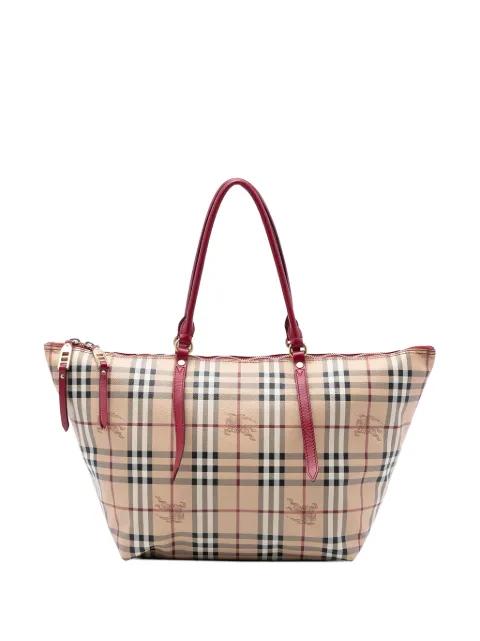 2000-2017 Medium Haymarket Check Coated Canvas Salisbury tote bag by BURBERRY 