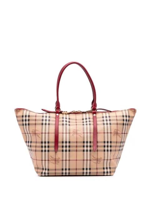 2000-2017 Medium Haymarket Check Coated Canvas Salisbury tote bag by BURBERRY 