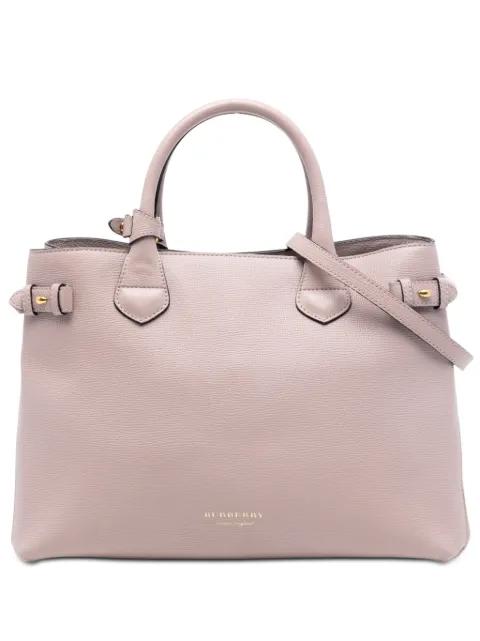 2000-2017 Medium Leather and House Check Banner satchel by BURBERRY 