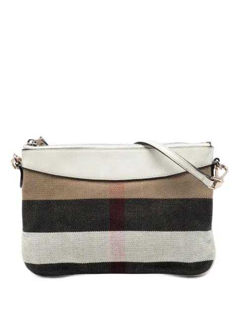 2000-2017 Mega Check Canvas Peyton crossbody bag by BURBERRY 