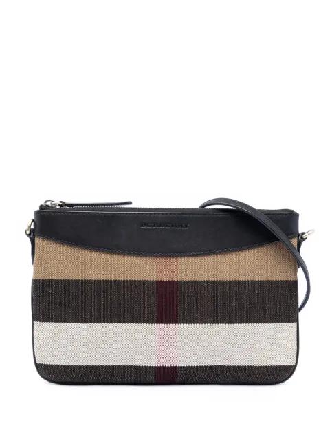 2000-2017 Mega Check Canvas Peyton crossbody bag by BURBERRY 