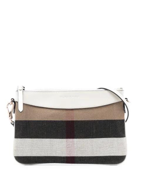 2000-2017 Mega Check Canvas Peyton crossbody bag by BURBERRY 