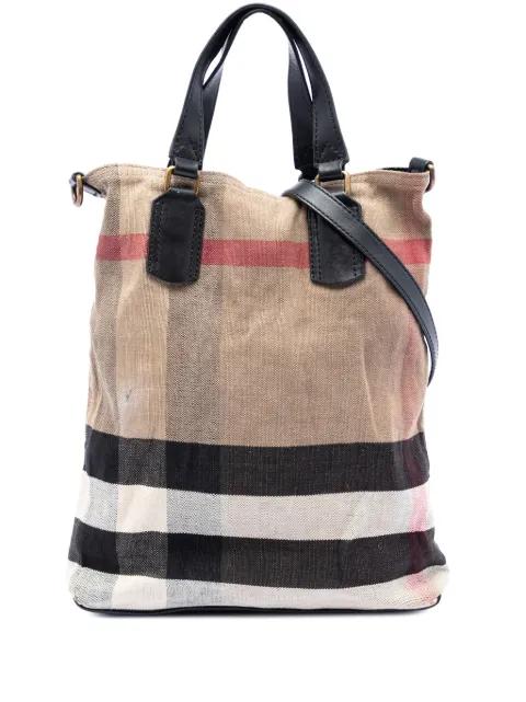 2000-2017 Mega Check Canvas Tottenham Brit satchel by BURBERRY 