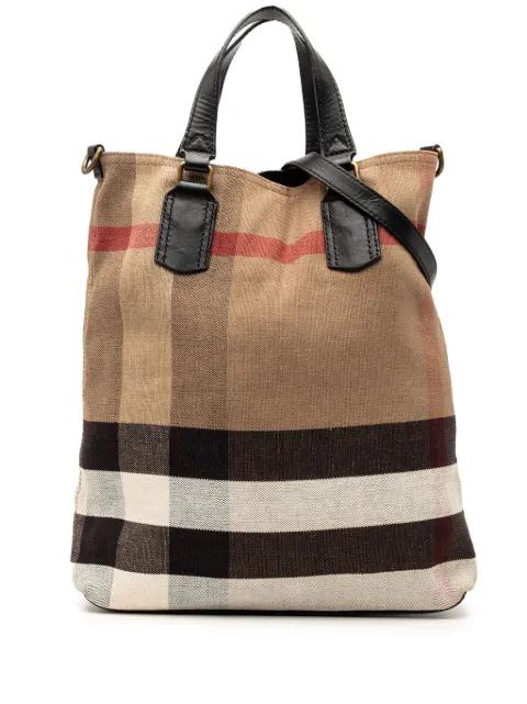 2000-2017 Mega Check Canvas Tottenham Brit satchel by BURBERRY 