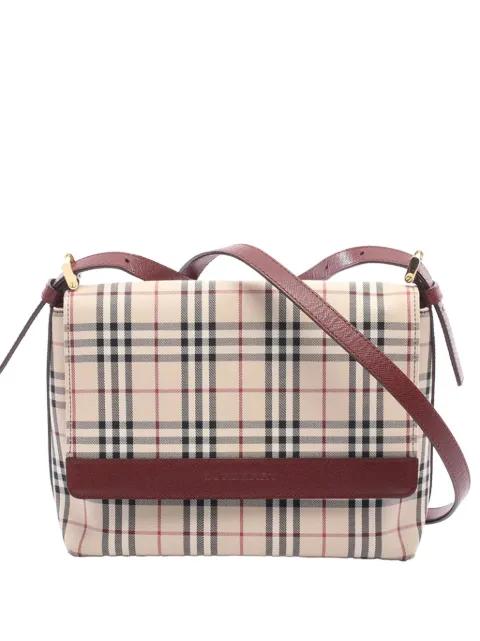 2000-2017 Nova Check Coated Canvas crossbody bag by BURBERRY 