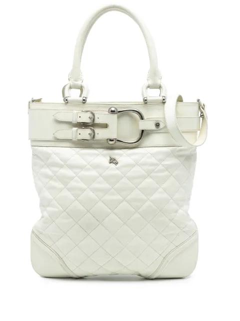 2000-2017 Quilted Leather Hillgate Convertible Tote satchel by BURBERRY 