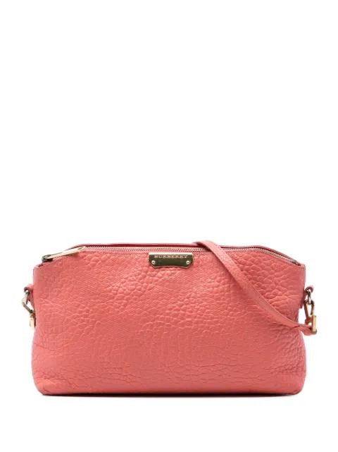 2000-2017 Small Grain Check Embossed Leather Chichester crossbody bag by BURBERRY 
