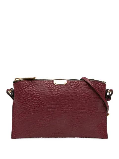 2000-2017 Small Grain Check Embossed Leather Chichester crossbody bag by BURBERRY 