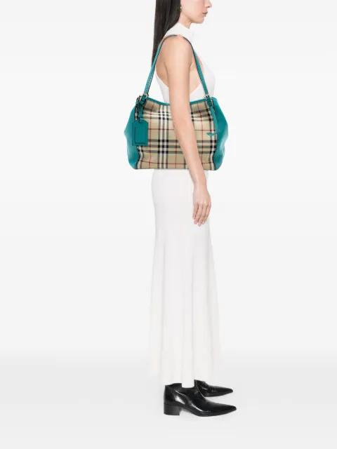 2000-2017 Small Haymarket Check Canvas and Leather Canterbury tote bag by BURBERRY 