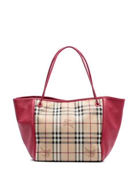 2000-2017 Small Haymarket Check Coated Canvas Canterbury tote bag by BURBERRY 