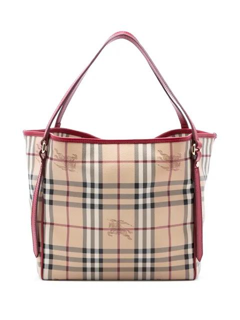 2000-2017 Small Haymarket Check Coated Canvas Canterbury tote bag by BURBERRY 