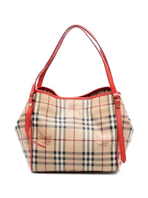 2000-2017 Small Haymarket Check Coated Canvas Canterbury tote bag by BURBERRY 