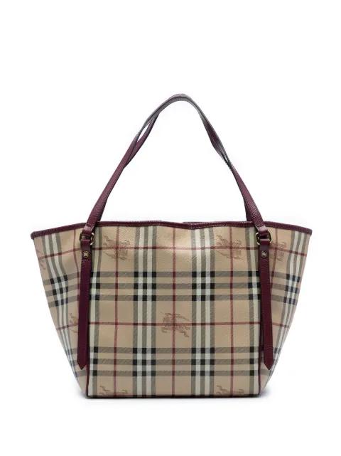 2000-2017 Small Haymarket Check Coated Canvas Canterbury tote bag by BURBERRY 2000-2017 Small Haymarket Check Coated Canvas Canterbury tote bag by BURBERRY
