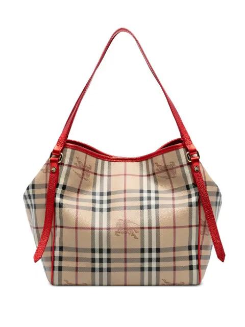 2000-2017 Small Haymarket Check Coated Canvas Canterbury tote bag by BURBERRY 2000-2017 Small Haymarket Check Coated Canvas Canterbury tote bag by BURBERRY