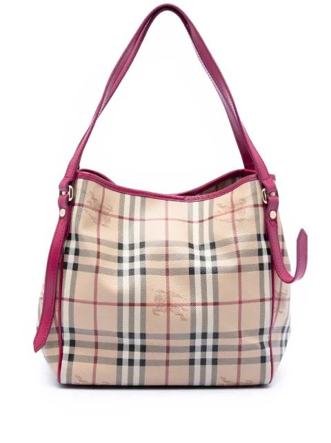 2000-2017 Small Haymarket Check Coated Canvas Canterbury tote bag by BURBERRY 