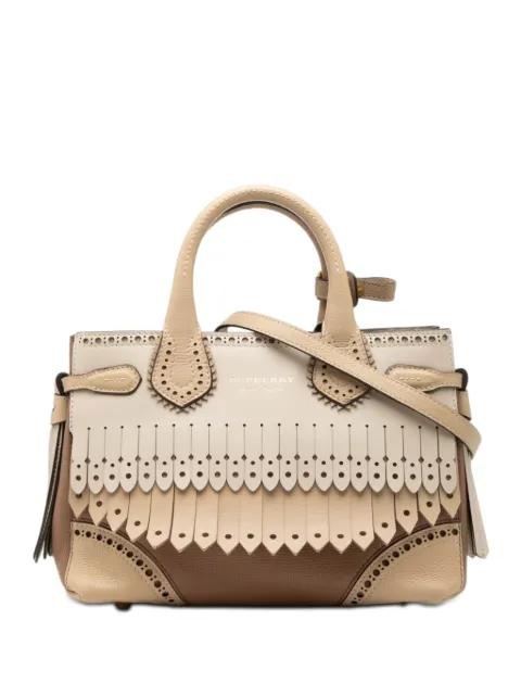 2000-2017 Small Leather Brogue Banner satchel by BURBERRY 