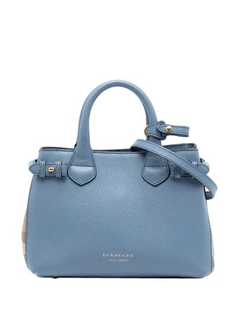 2000-2017 Small Leather and House Check Banner satchel by BURBERRY 