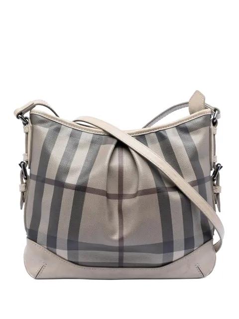 2000-2017 Smoke Check Coated Canvas Hartham crossbody bag by BURBERRY 