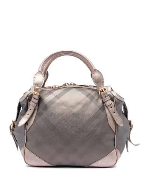 2000-2017 Smoke Check Coated Canvas Oakford handbag by BURBERRY 