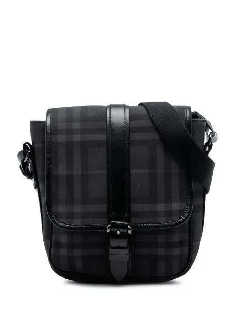 2000-2017 Smoke Check Coated Canvas crossbody bag by BURBERRY 