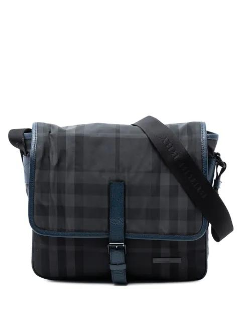 2000-2017 Smoke Check Nylon Messenger Bag crossbody bag by BURBERRY 