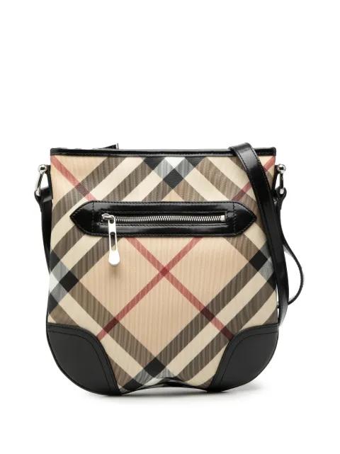 2000-2017 Supernova Check Coated Canvas Dryden crossbody bag by BURBERRY 