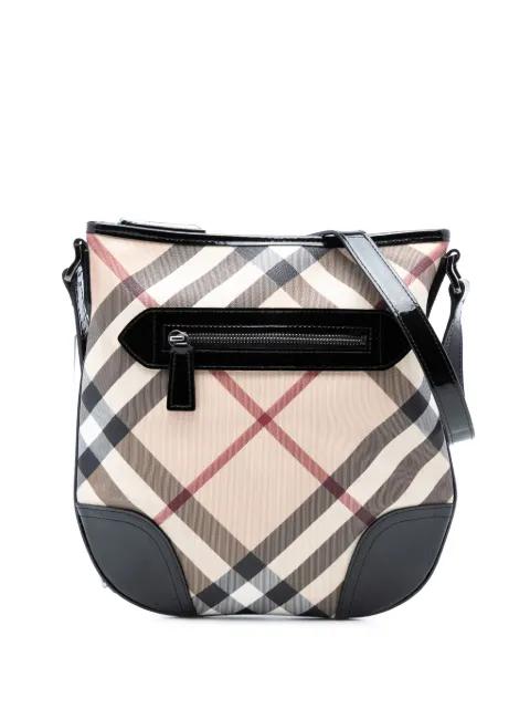 2000-2017 Supernova Check Coated Canvas Dryden crossbody bag by BURBERRY 