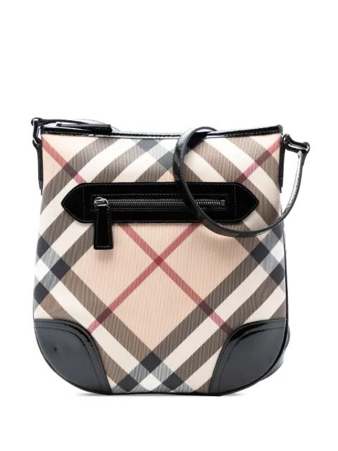 2000-2017 Supernova Check Coated Canvas Dryden crossbody bag by BURBERRY 