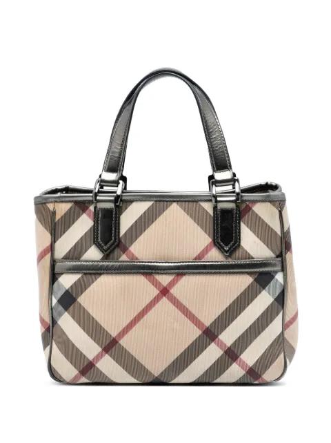 2000-2017 Supernova Check Coated Canvas tote bag by BURBERRY 