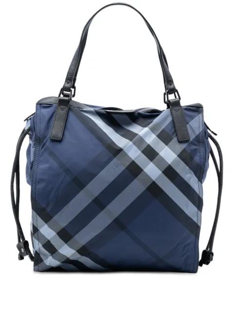 2000-2017 Supernova Check Nylon Buckleigh tote bag by BURBERRY 