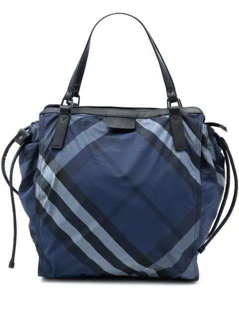 2000-2017 Supernova Check Nylon Buckleigh tote bag by BURBERRY 